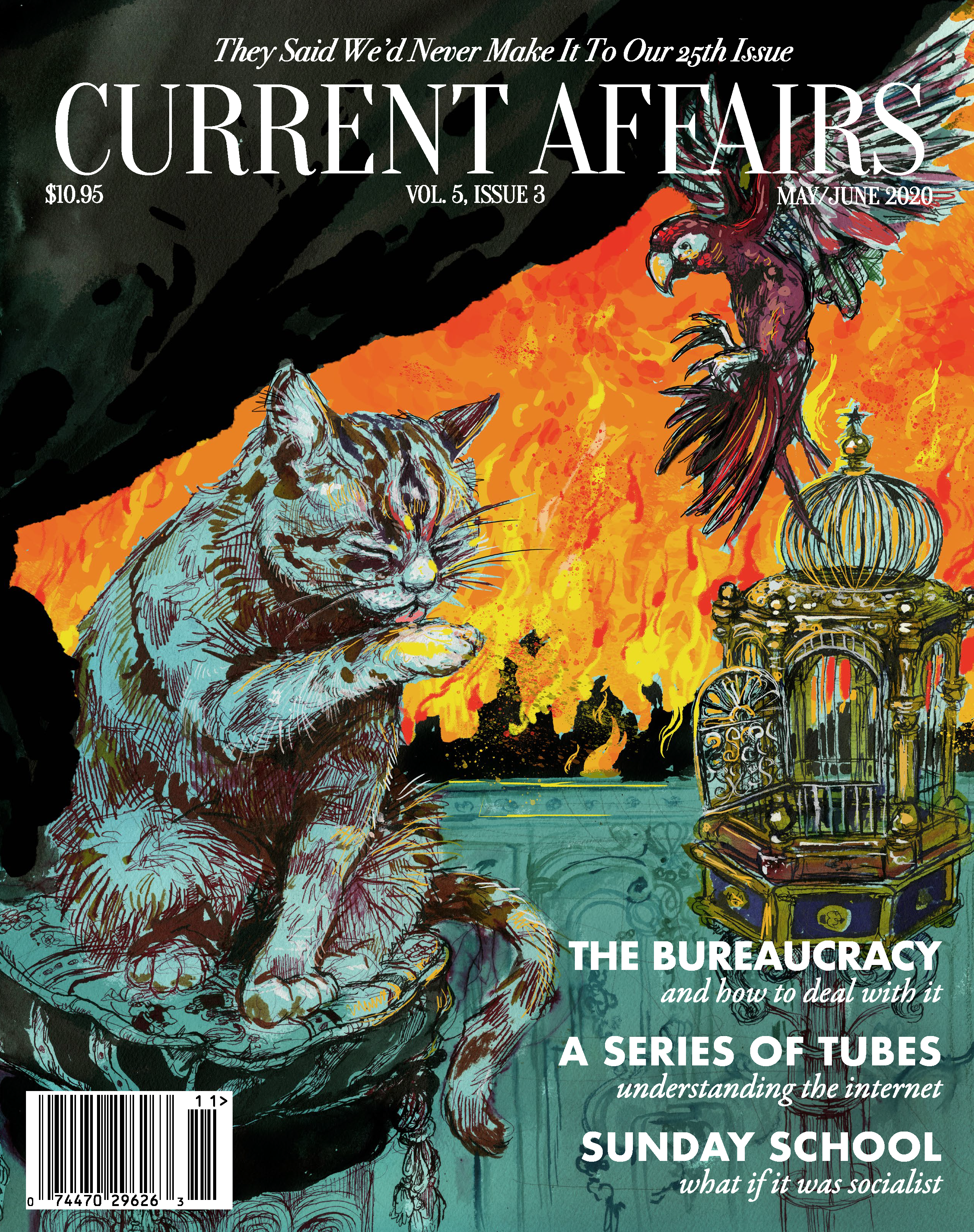 Cover of latest issue of print magazine