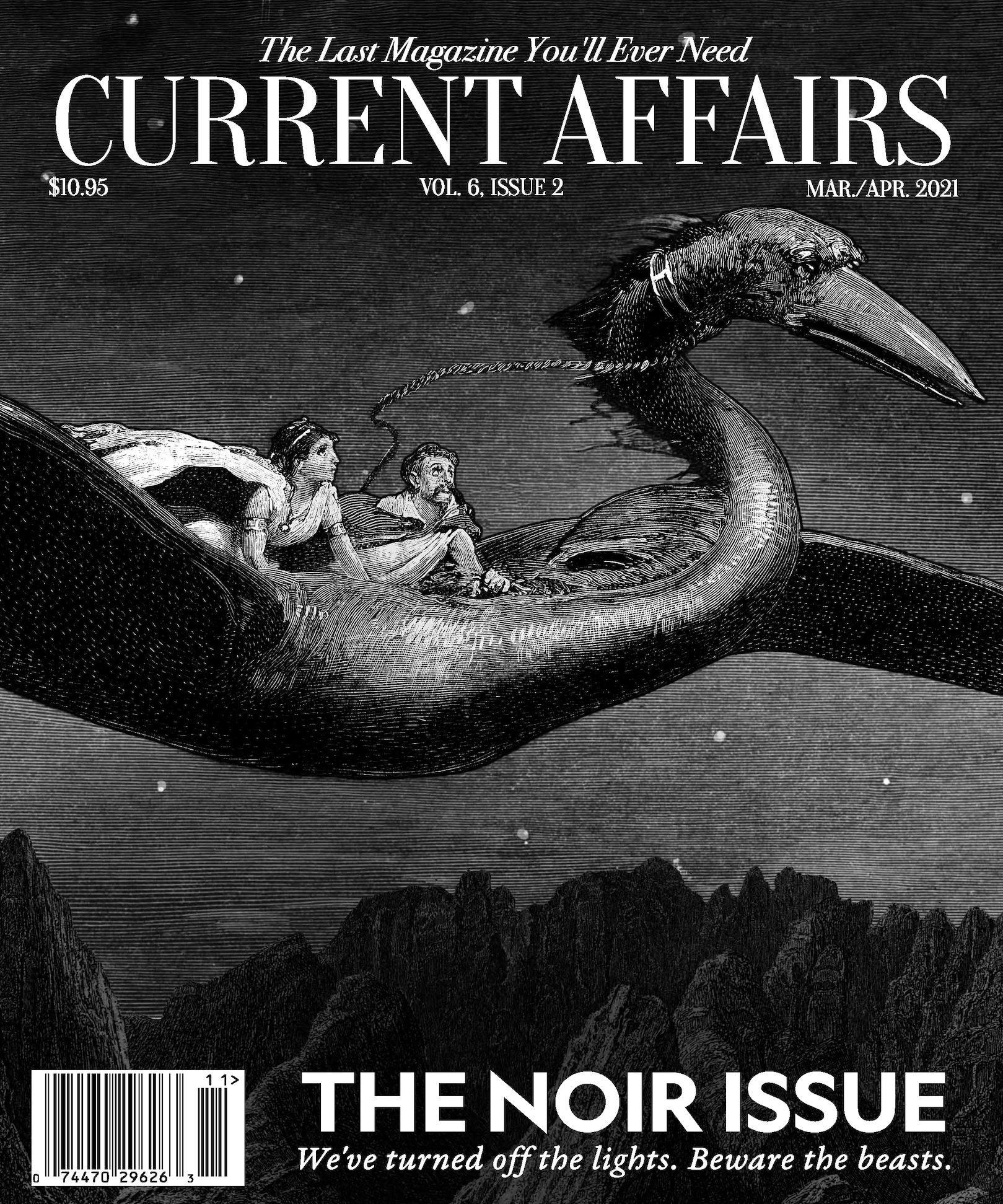 Cover of latest issue of print magazine