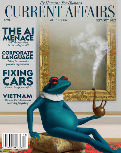 Cover of latest issue of print magazine